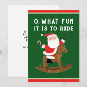 楽しい馬術クリスマス シーズンカード (正面/裏面)