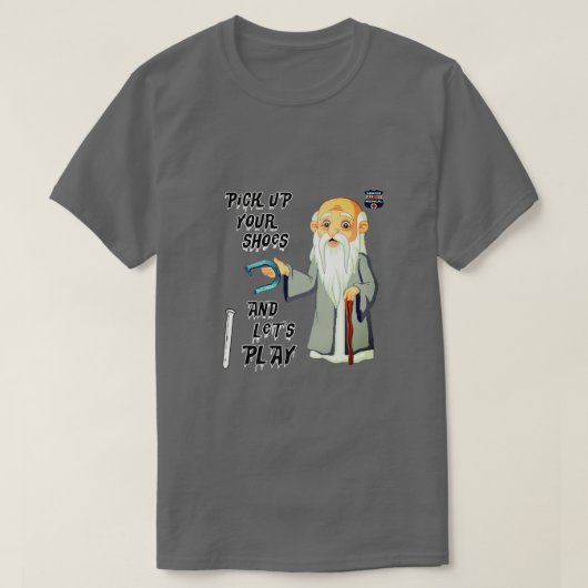 楽しい馬蹄投げゲーム Tシャツ (デザイン正面)