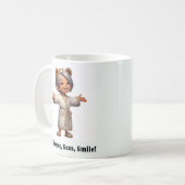 楽しい高齢の素敵なローブをした人 コーヒーマグカップ (正面左)