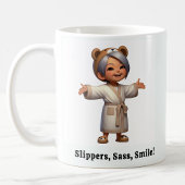 楽しい高齢の素敵なローブをした人 コーヒーマグカップ