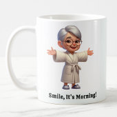 楽しい高齢の素敵なローブをした人 コーヒーマグカップ