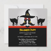 楽しい魔法使いのハロウィンパーティー招待状 招待状 (正面)