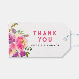 楽しい鮮やかな紫色のフクシアの花 ギフトタグ