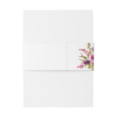 楽しい鮮やかな紫色のフクシアの花 招待状ベリーバンド (裏面例)