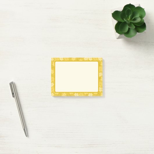 楽しい黄色い花びらのポストイットノート ポストイット (オフィス)
