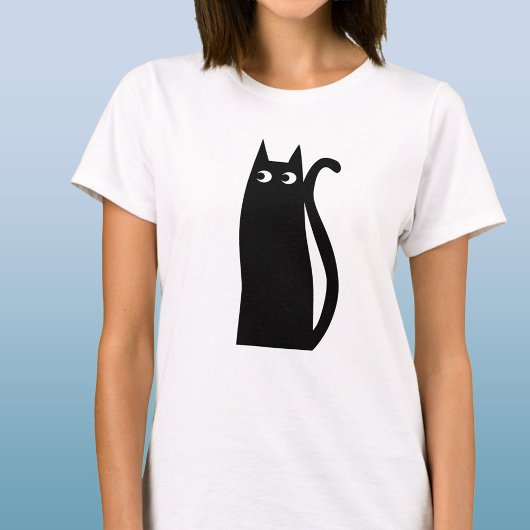 楽しい黒猫 Tシャツ