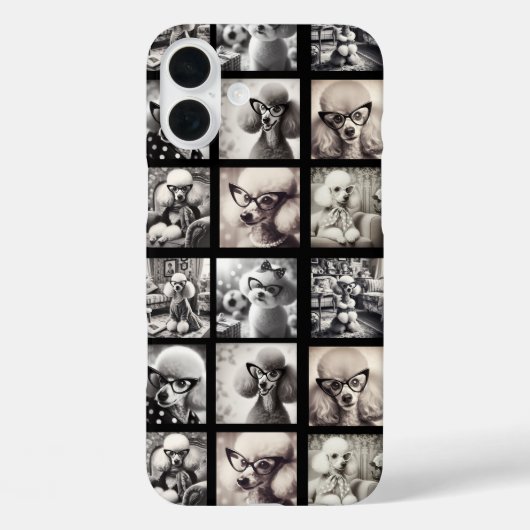 楽しい9枚の写真コラージュ画像 Case-Mate iPhoneケース (裏面)