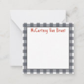 楽しい1日を！ ノートカード (裏面)