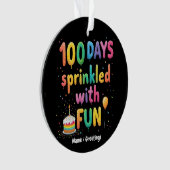 楽しい100日で学校を祝おう オーナメント (正面)