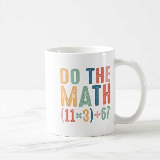 楽しい100日学校数学の方程式 計算して 10 コーヒーマグカップ (右)