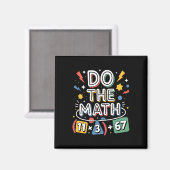 楽しい100日目の学校の数学の方程式を解く 10 マグネット (正面/裏面)