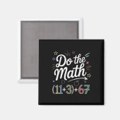楽しい100日目の学校の数学の方程式を解く 10 マグネット (正面/裏面)
