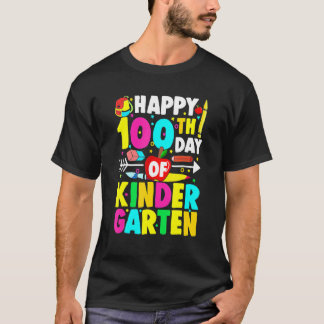 楽しい100日目の学校 幼稚園の先生のためのユーモア Tシャツ