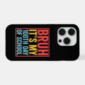 楽しい100日目の登校 Bruh iPhoneケース (裏面横)