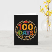 楽しい100日間の学校の引用 すごい先生 100日目 カード (黄色い花)