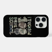 楽しい100日間 学校 フットボール キッズ iPhoneケース (裏面横)