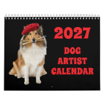 楽しい2027年犬カレンダー