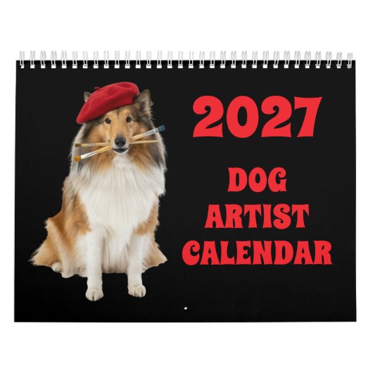 楽しい2027年犬カレンダー カレンダー (カバー)