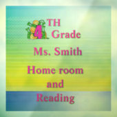 楽しい4年生の教室６×６ ウィンドウサイン (シート3)