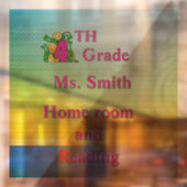 楽しい4年生の教室６×６ ウィンドウサイン (シート2)