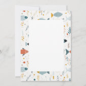 楽しい4年目の誕生日カードに飛び込もう 招待状 (裏面)