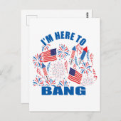 楽しい4月4日を過ごすためここに来たんだ ポストカード (正面/裏面)