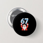 楽しい67おもしろクリスマスサンタクロース冬雪氷 缶バッジ (正面&裏面)