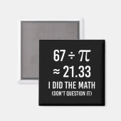 楽しい67のミームの日数学 マグネット (正面/裏面)