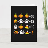 楽しい67のミームカボチャゴースト数学教師ハロウィン カード (正面)