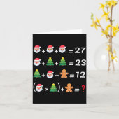 楽しい67のミーム クリスマスの数学教師サンタの六七 カード (黄色い花)