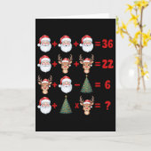 楽しい67のミーム クリスマスの数学教師 サンタの6 7 カード (黄色い花)