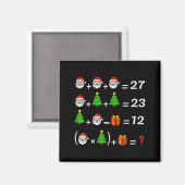 楽しい67のミーム クリスマス 数学教師 サンタ 六 七 マグネット (正面/裏面)