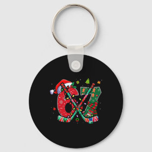 楽しい67シックスセブンクリスマスアイスホッケー キーホルダー