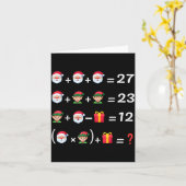 楽しい67ミームクリスマス数学教師サンタ6七 カード (黄色い花)