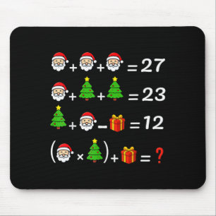楽しい67ミームクリスマス数学教師サンタ6七 マウスパッド