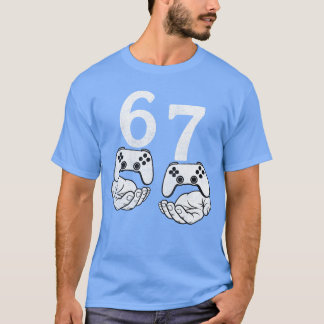 楽しい67ミームシセブンビデオゲームゲーマーゲームボー Tシャツ