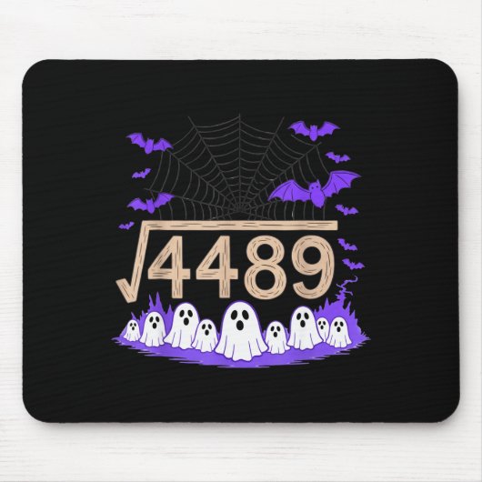 楽しい67ミーム数学教師67ハロウィンスクエアロ マウスパッド (正面)
