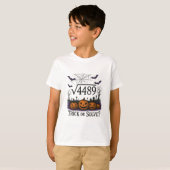 楽しい67ミーム数学教師67ハロウィンスクエアロ Tシャツ (正面フル)