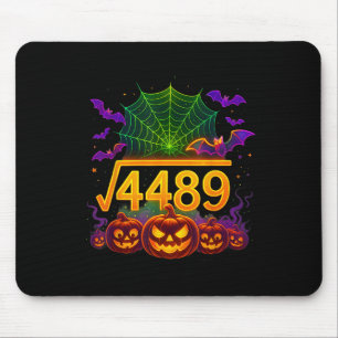 楽しい67ミーム数学教師67ハロウィン平方根スクエア マウスパッド