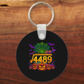 楽しい67ミーム数学教師67ハロウィン平方根 キーホルダー (正面)