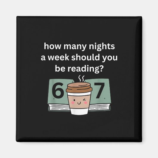 楽しい67ミーム英語教師読書好き マグネット (正面)