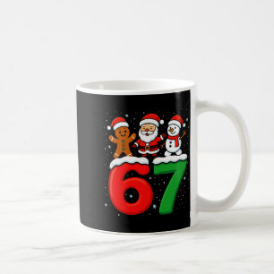楽しい67ミーム クリスマス 六七 サンタ 雪だるま クリスマス コーヒーマグカップ