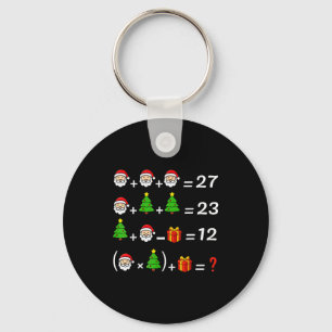 楽しい67ミーム クリスマス 数学教師 サンタ 67 キーホルダー