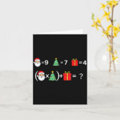 楽しい67ミーム クリスマス 数学教師 サンタ 6 7 カード (黄色い花)