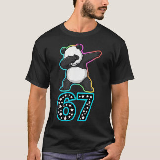 楽しい67ミーム ダビングパンダ 虹世代Zシックス Tシャツ