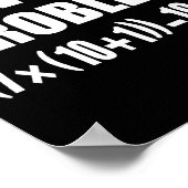 楽しい67ミーム Pemdas 小学校数学教師の脳 ポスター (角)