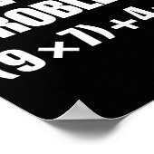 楽しい67ミーム Pemdas 小学校数学教師の脳 ポスター (角)