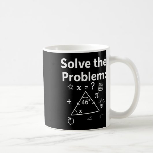 楽しい67数学ミーム 問題を解決する先生のためのS コーヒーマグカップ (右)