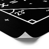 楽しい67数学ミーム 問題を解決する先生のためのS ポスター (角)