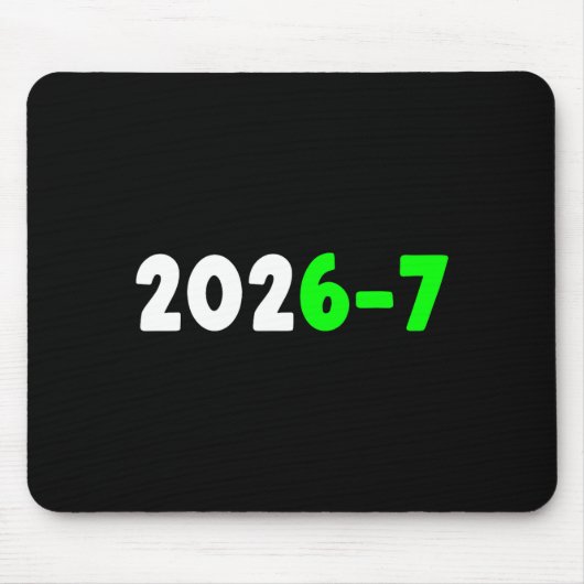楽しい67新年2026グラフィック マウスパッド (正面)